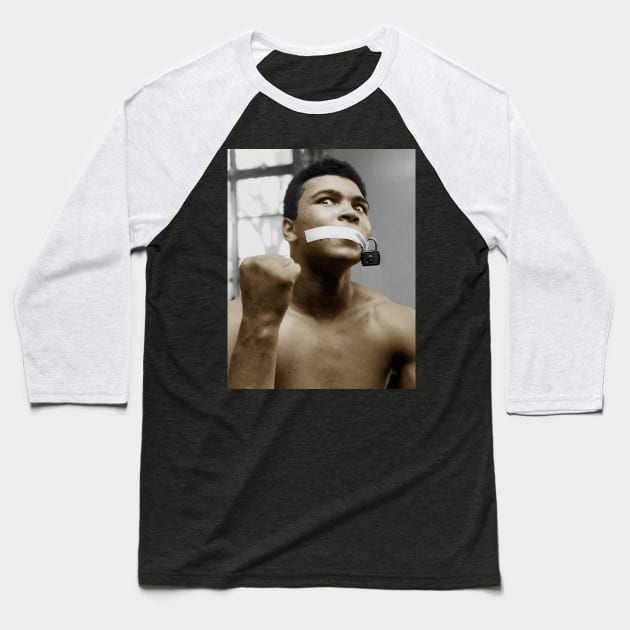 Muhammad Ali Baseball T-Shirt by nodaiaku